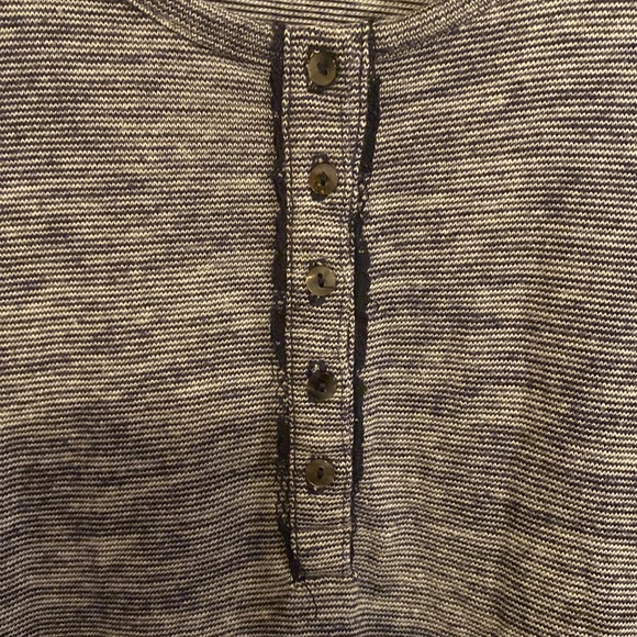 Anthropologie Lilka Marya Navy Lace Striped Henley Dress - Picture 10 of 10